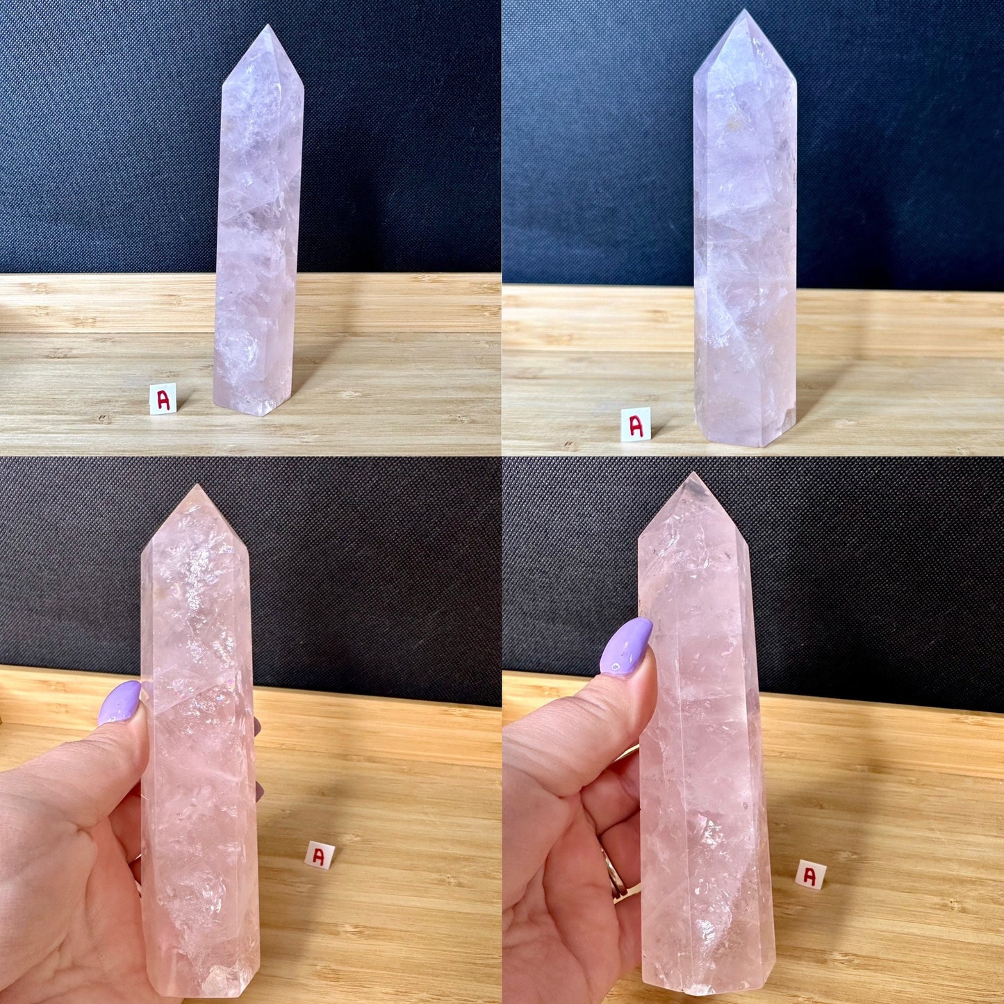 Large Rose Quartz Tower