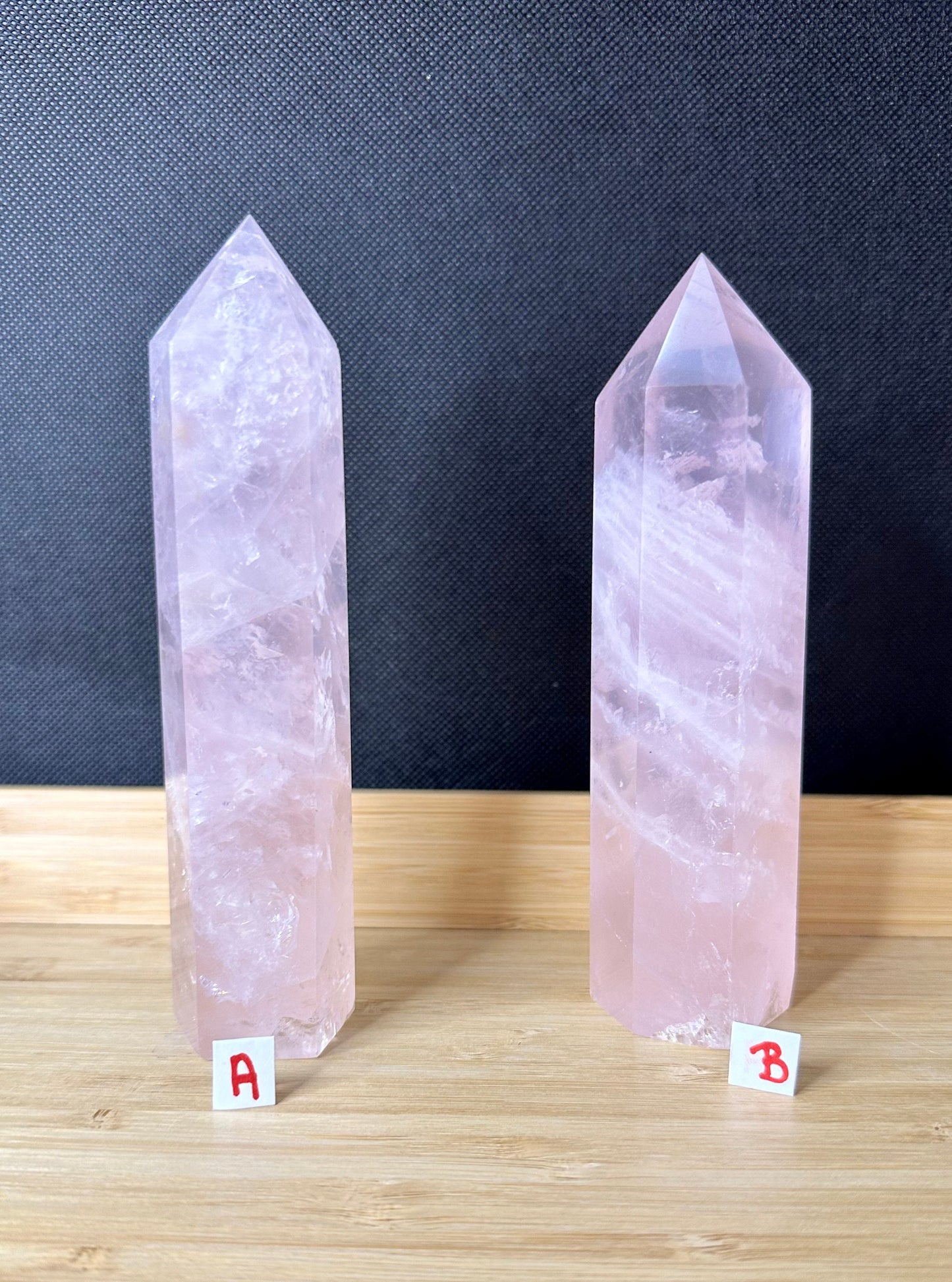 Large Rose Quartz Tower
