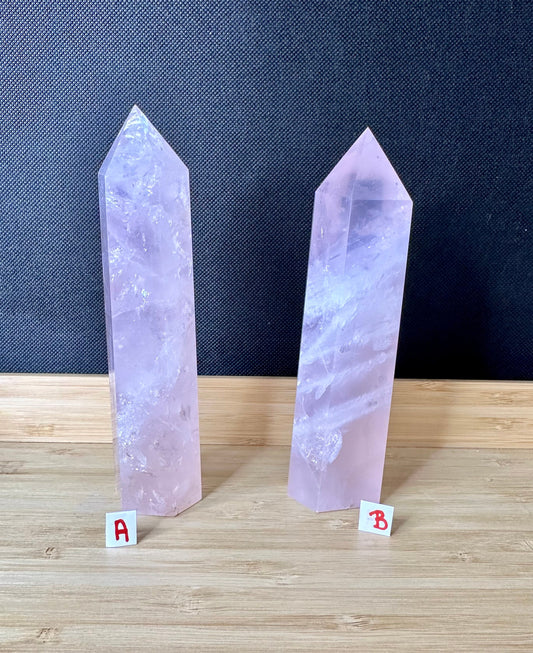 Large Rose Quartz Tower