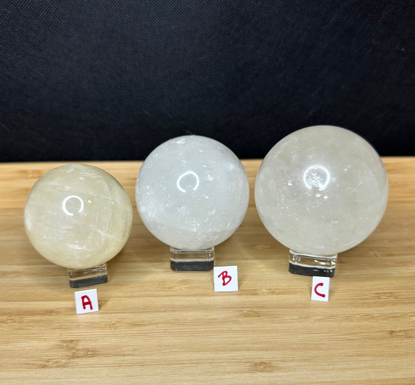 Honey Calcite Sphere - White Calcite Sphere