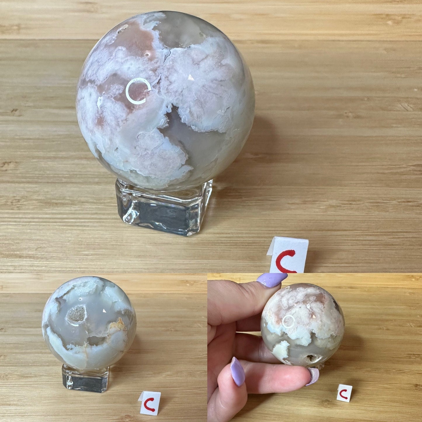 Flower Agate Sphere | Crystal Sphere | Flower Agate Crystal