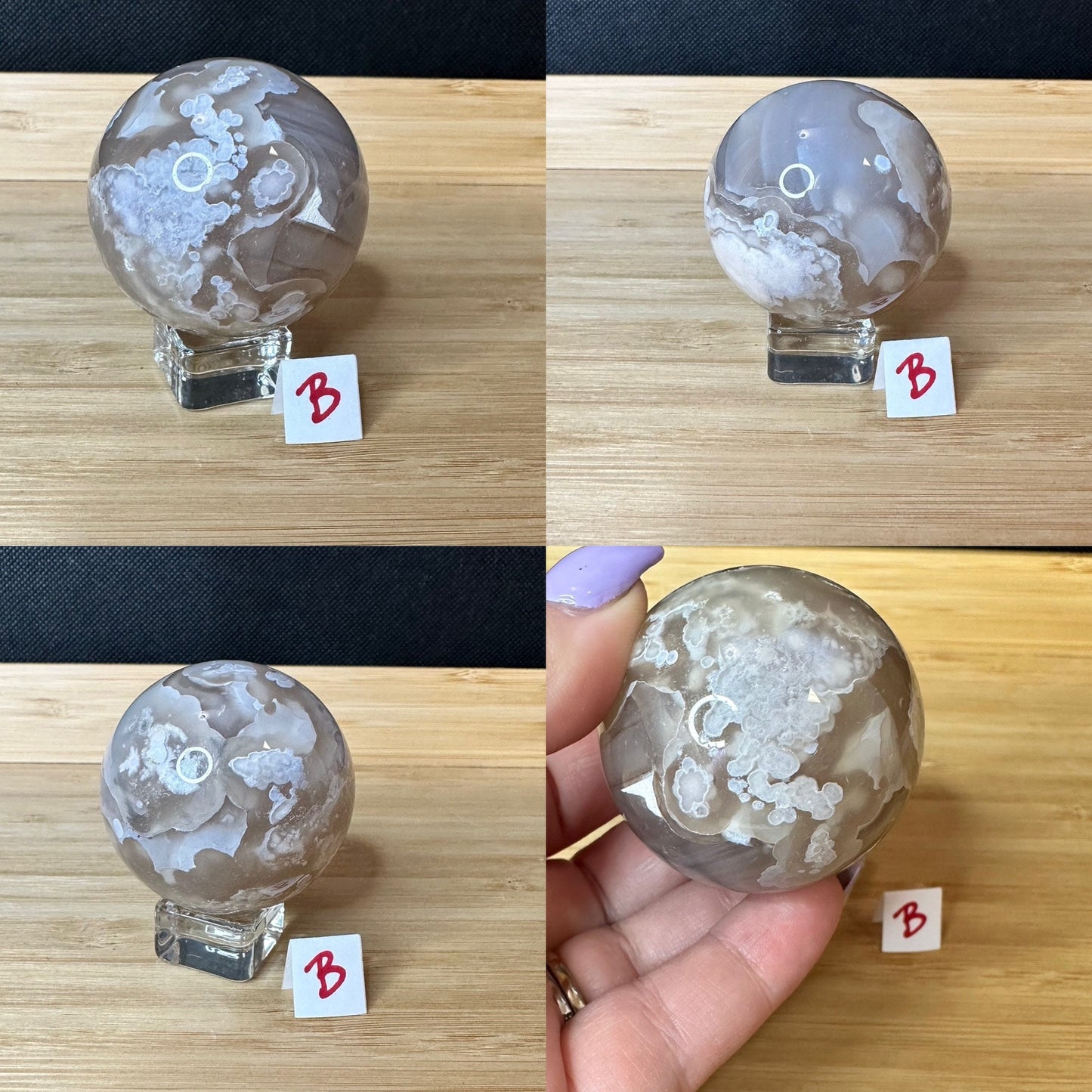 Flower Agate Sphere | Crystal Sphere | Flower Agate Crystal