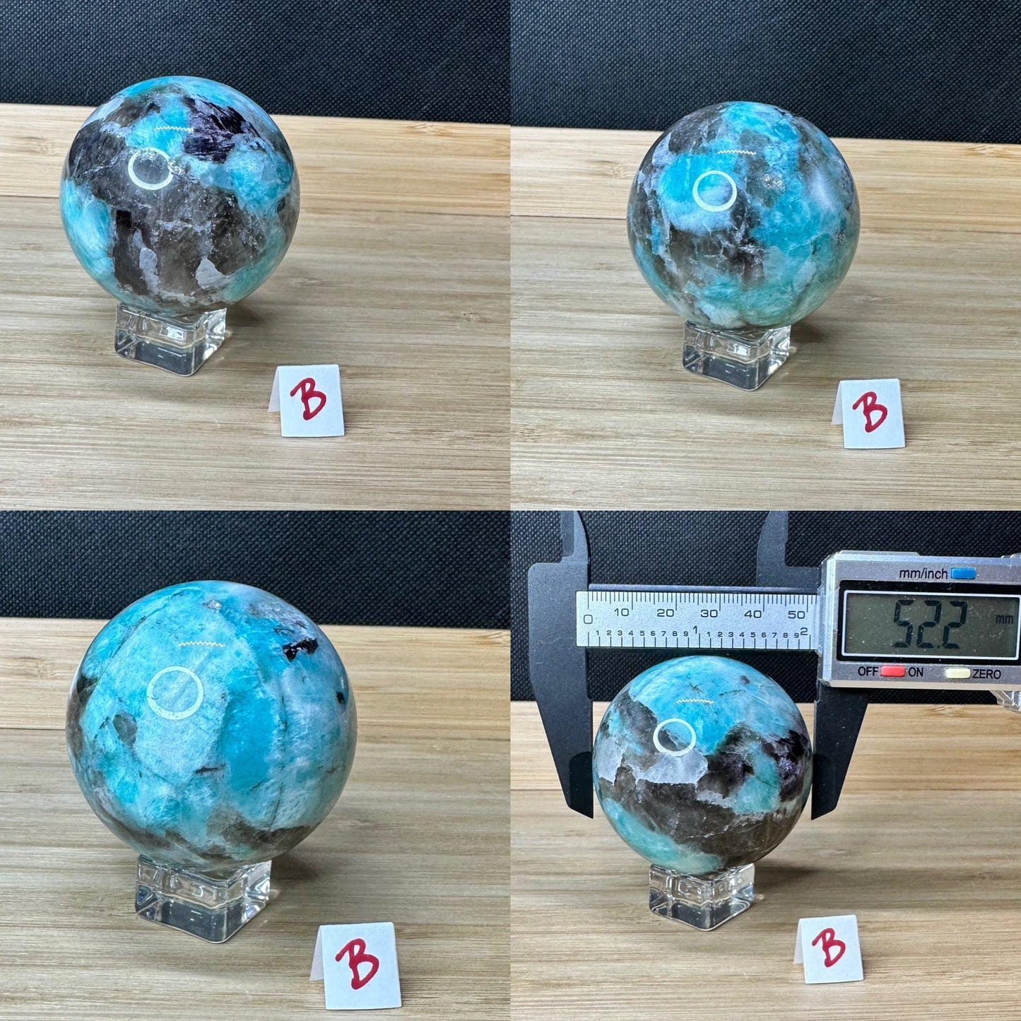 Amazonite with Smokey Quartz Sphere