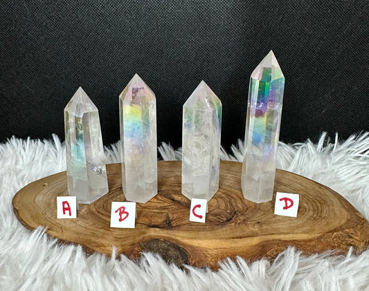 Aura Clear Quartz Tower
