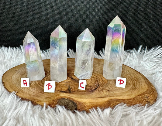 Aura Clear Quartz Tower