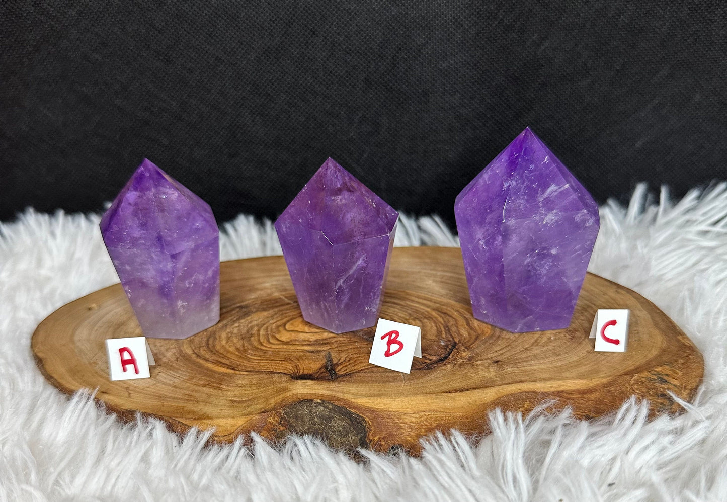 Amethyst Cupcake Tower - High Quality