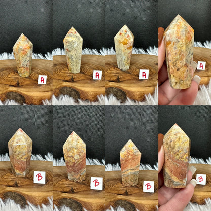 Crazy Agate Cupcake Tower