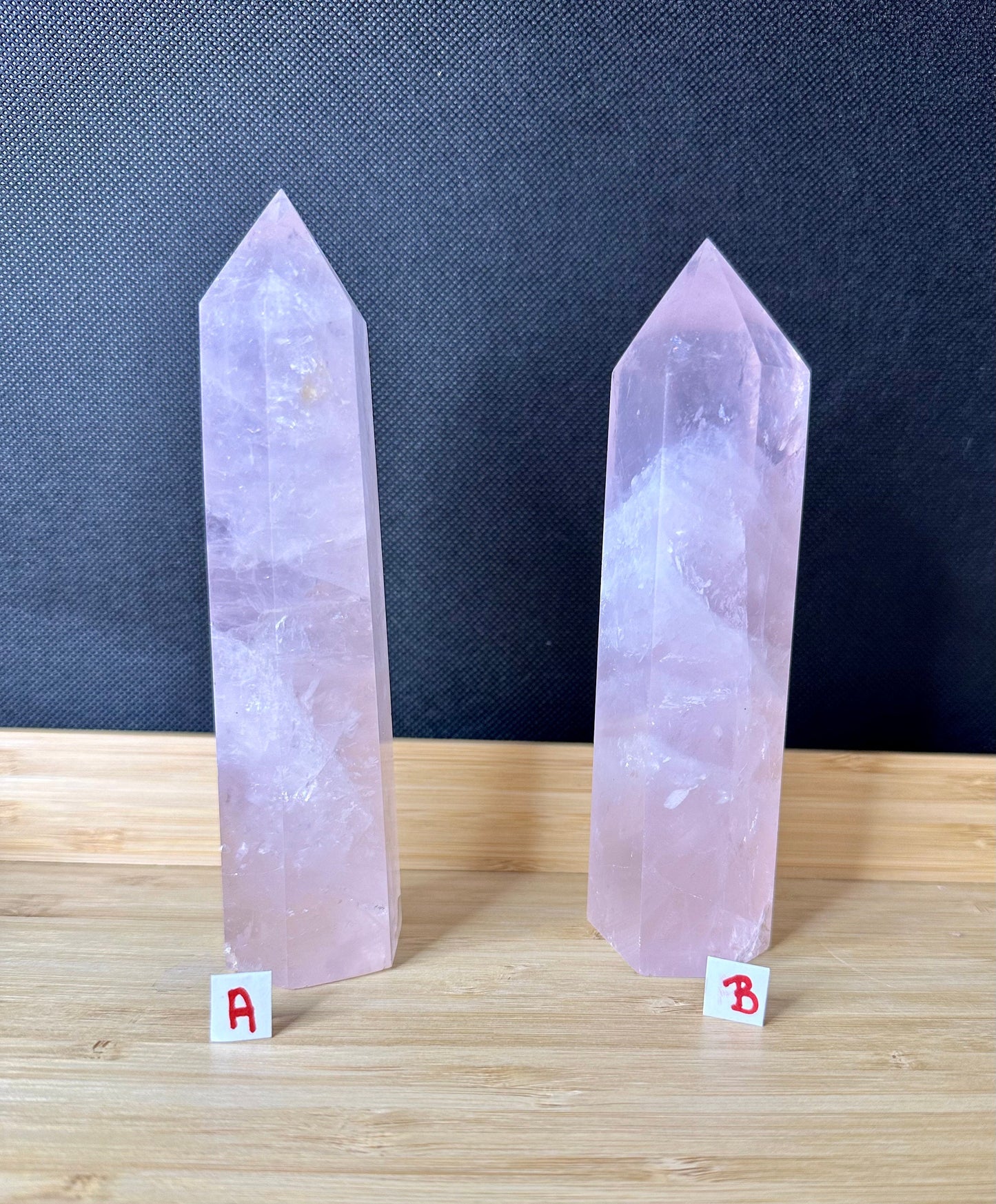 Large Rose Quartz Tower