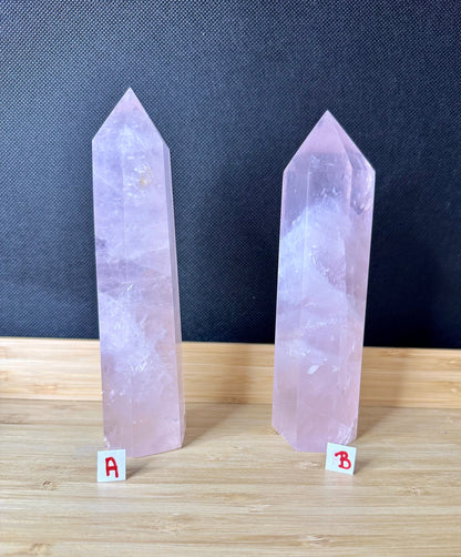Large Rose Quartz Tower