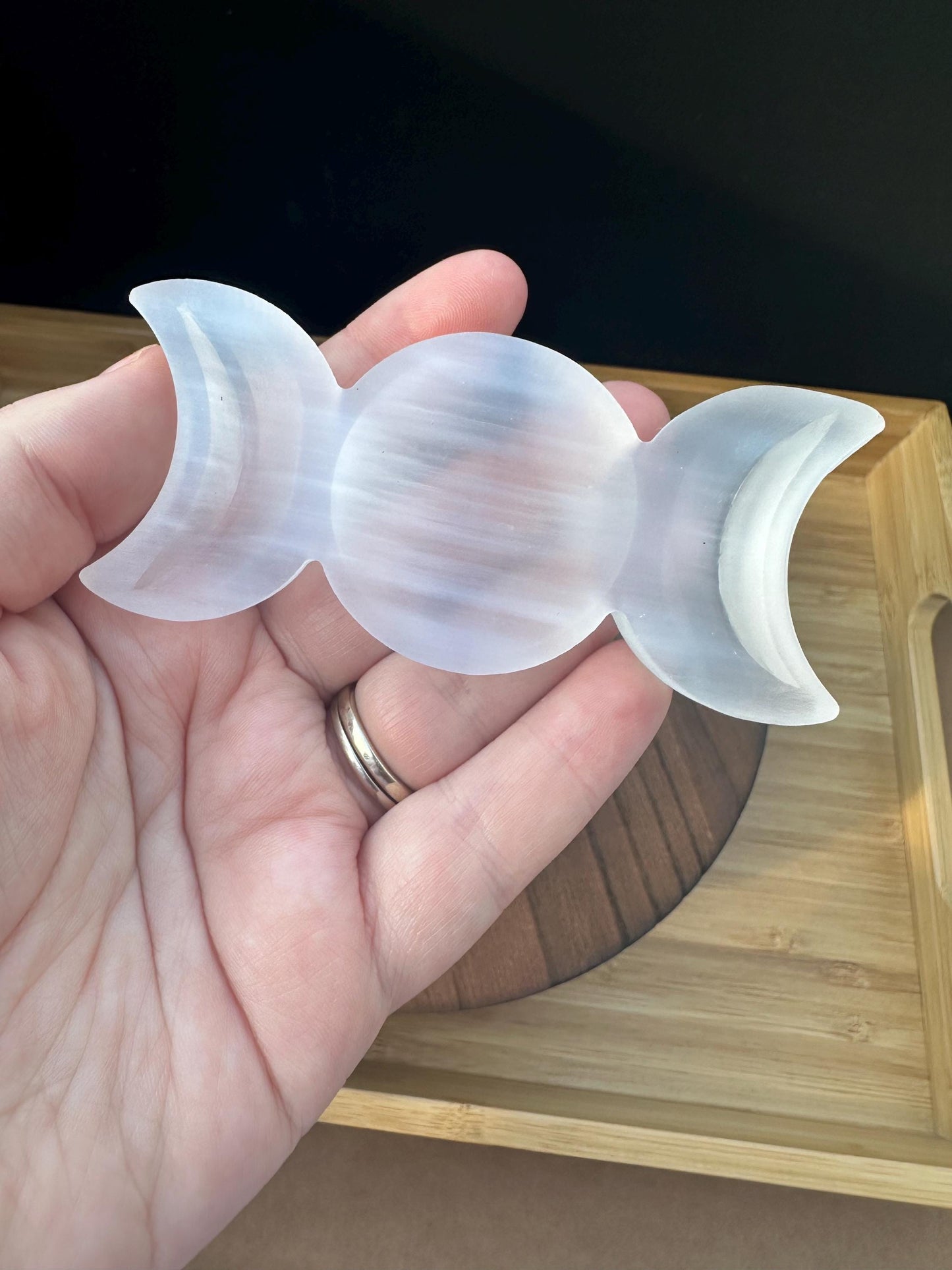 Selenite Moon Phase Bowl