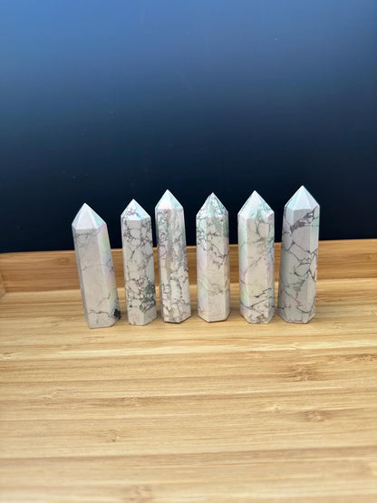 Aura Howlite Tower | Read description *some discounted