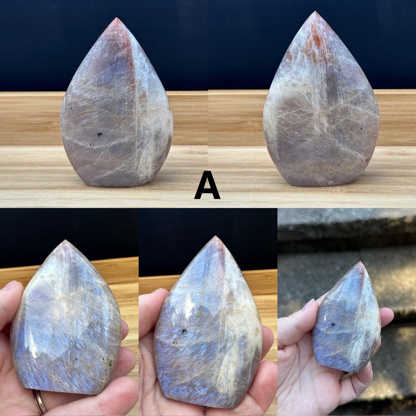 Blue Flash Moonstone Freeform
