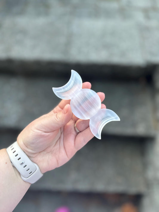 Selenite Moon Phase Bowl