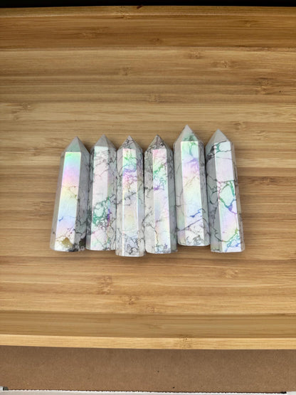 Aura Howlite Tower | Read description *some discounted