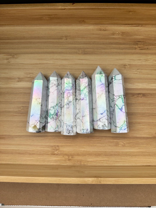 Aura Howlite Tower | Read description *some discounted