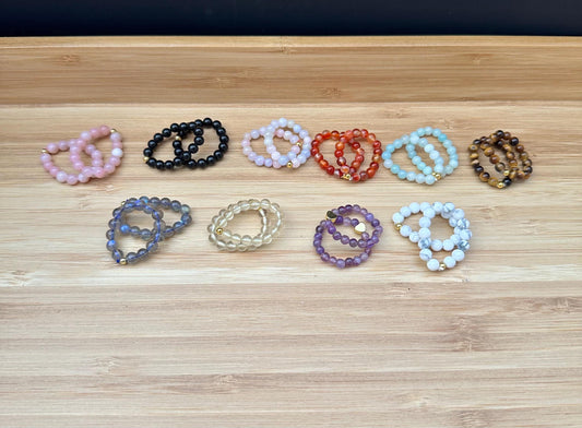 Crystal Beaded Ring - You Pick