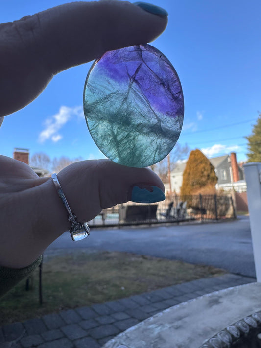 Fluorite Worry Stone