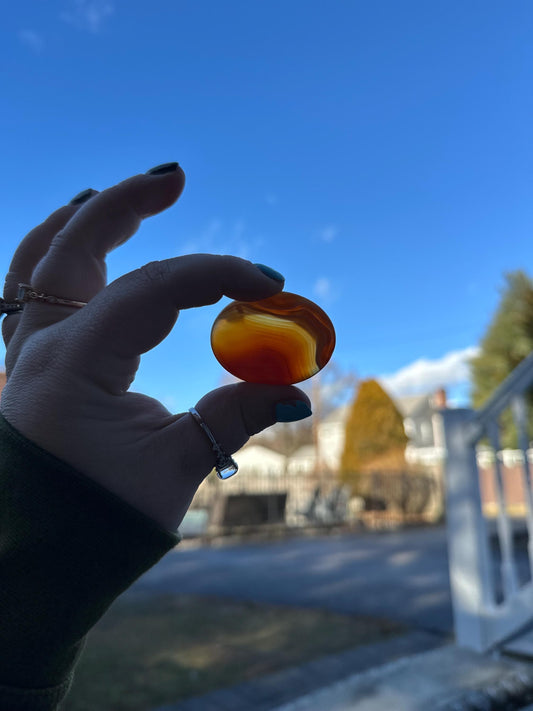 Carnelian Worry Stone