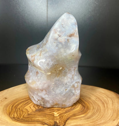 Ocean Jasper with Flower Agate Flame
