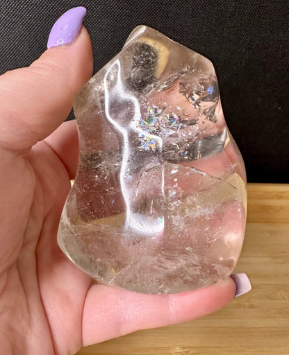 Clear Quartz Flame