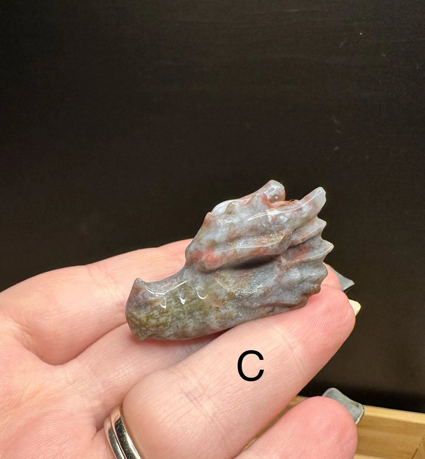 Ocean Jasper Mini Dragon Head