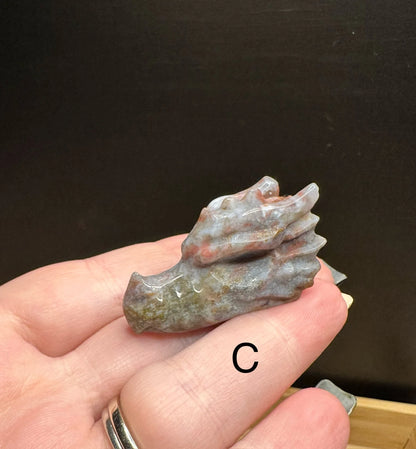 Ocean Jasper Mini Dragon Head